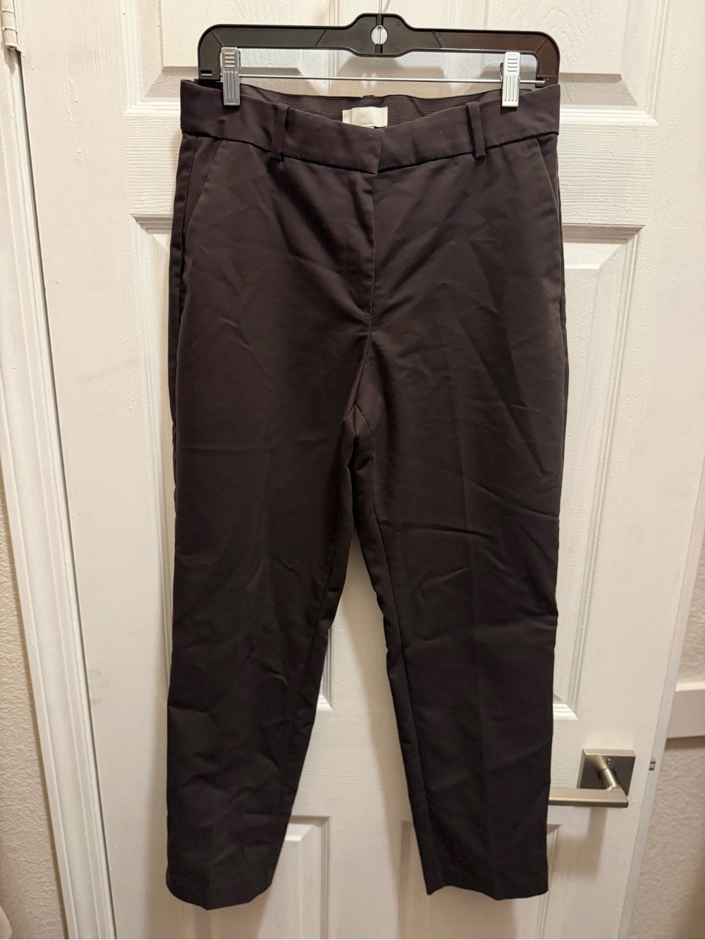 H&M Black Tailored Tapered Dress Trousers